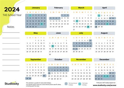 School Terms And Public Holiday Dates For Tas In 2024 Studiosity