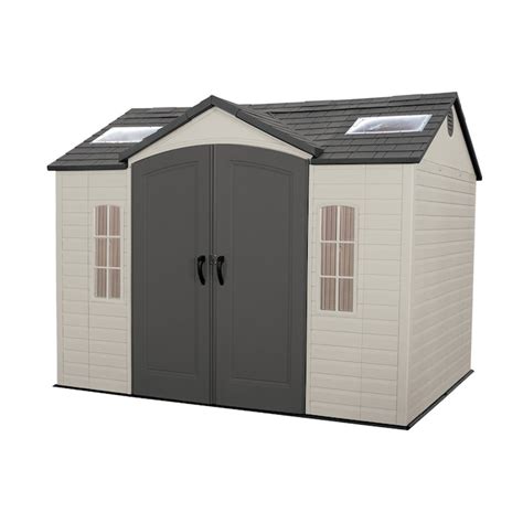Lifetime Products 10 Ft X 8 Ft Gable Storage Shed In The Vinyl And Resin