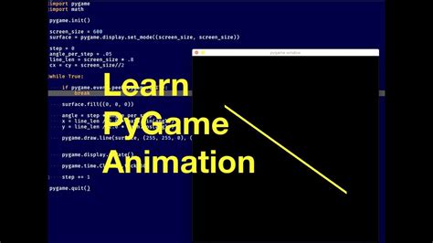 Basic Pygame Animation Youtube