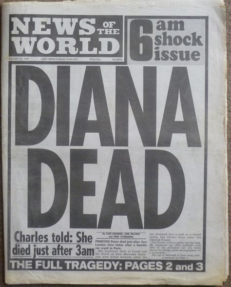 Eight conspiracy theories about princess diana's fatal crash. Hold The Front Page: Diana Dead