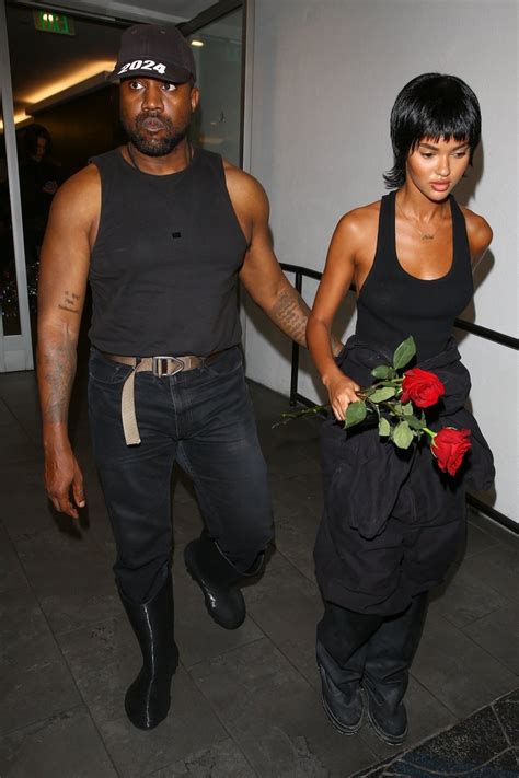 kanye west 45 piles on romance with new girlfriend juliana nalu 24 showering her with red