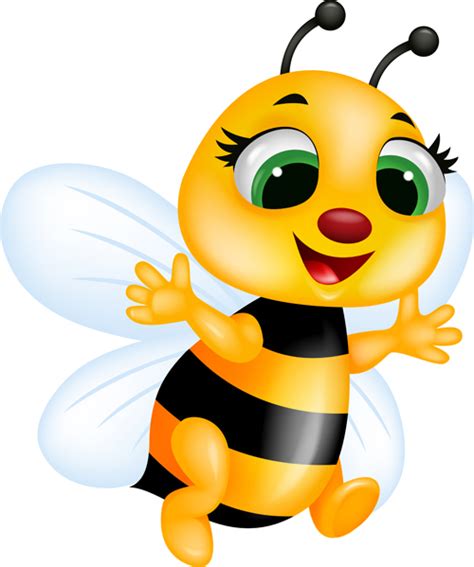 Download Cute bee cartoon vector illustration 07 - Vector Animal free download