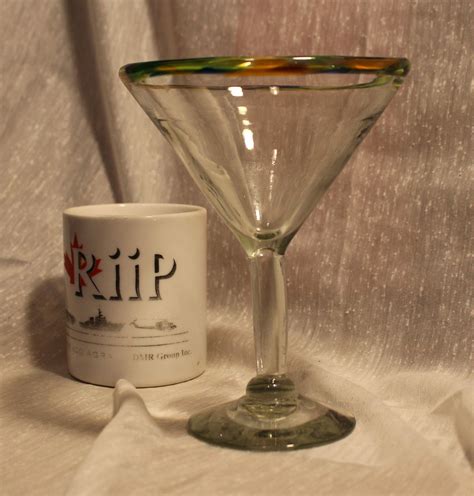 Vintage Hand Blown Martini Cocktail Glass Etsy Cocktail Glass Hand Blown Glass