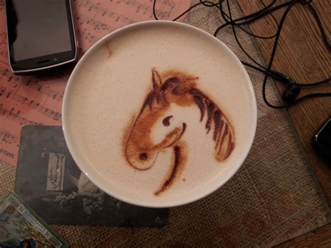 Horse Art Cappuccino Art Capuccino Art Coffee Art