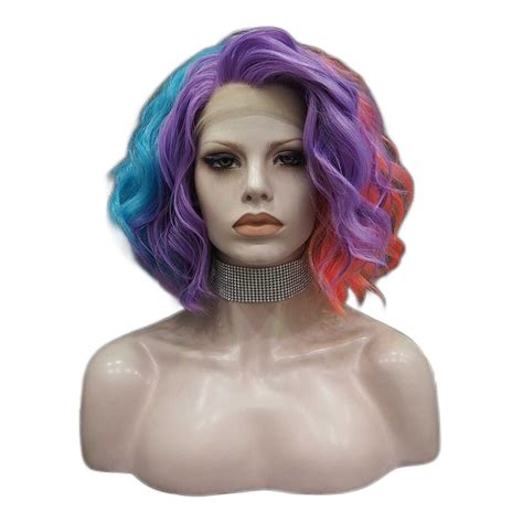 Raye Nessance Colorful Short Bob Rainbow Wig The Drag Queen Store
