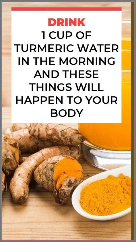 Drink Cup Of Turmeric Water In The Morning And These Things Will