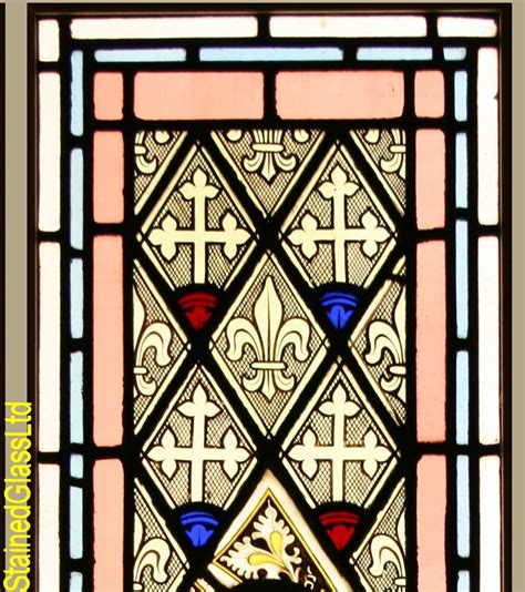 Ref Vic571 2 Victorian Stained Glass Windows Grisaille Windows Tomkinson Stained Glass