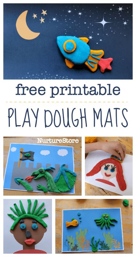 Play Dough Printables Play Mats Nurturestore