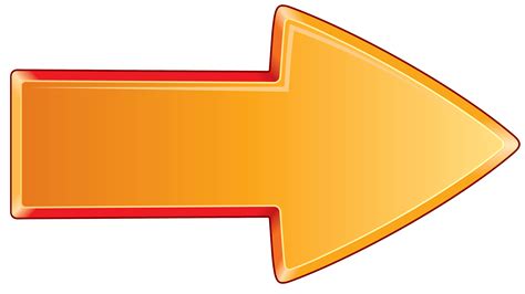 Flecha Acentuada Naranja Derecha Png Transparente Stickpng