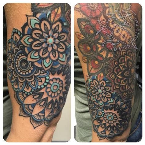 Red roses represent love and. Mandala sleeve - Christina Walker | Colorful sleeve ...