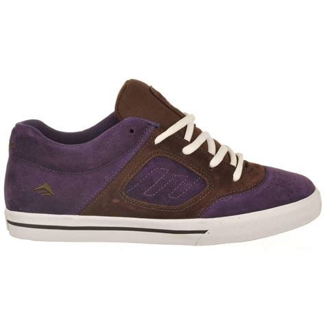 The style is perfect for the serious skater, who will accept no compromises. Emerica Reynolds 3 Brown/Purple Youth Skate Shoes - Kids ...