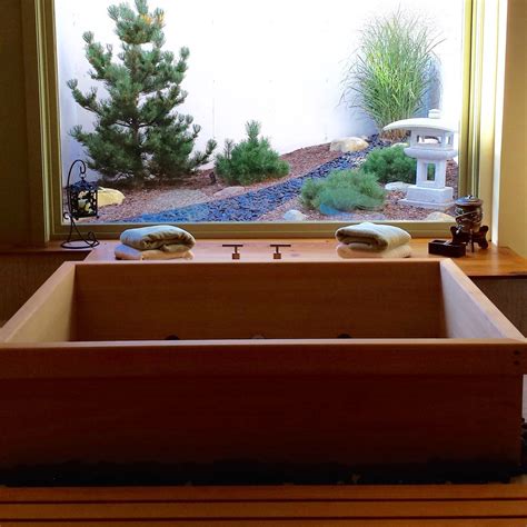 The ofuro, or japanese soaking tub, is one of those fixtures that will give a feeling of luxury and visual appeal, while also providing comfort and relaxation. ZEN BATHWORKS - Custom Sized Ofuro Soaking Tub | Singapore ...