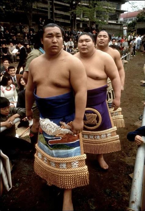 Traditional Sumo Wrestlers In Honshu