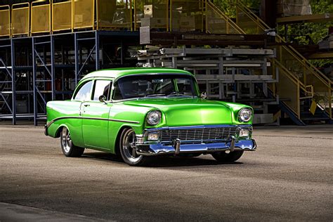 1956 Chevy Bel Air Cars Classic Green Modified Wallpapers Hd Desktop And Mobile Backgrounds