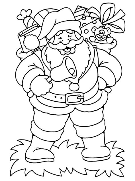 Kleurplaten Kleurplaat Kerstman