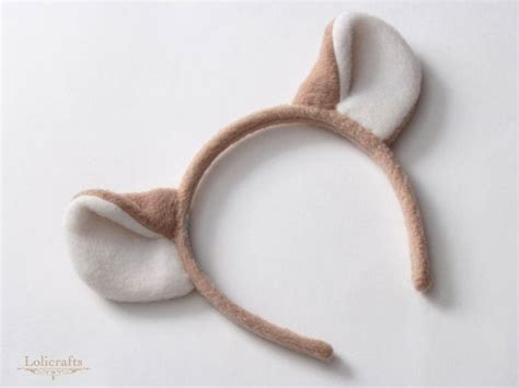 Beige Lion Ears Headband Lion King Costume Lion Ears Ear Headbands
