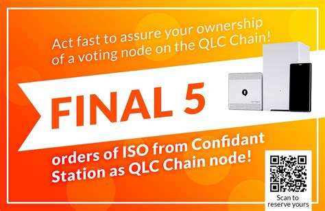 The Final 5 Orders Of Iso From Confidant Station As Qlc Chain Node