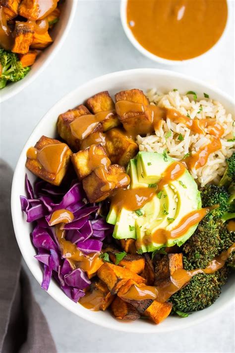 Recipe at vanilla and bean vegan buddha bowl with forbidden rice Vegan Buddha Bowl with roasted broccoli, crispy tofu ...