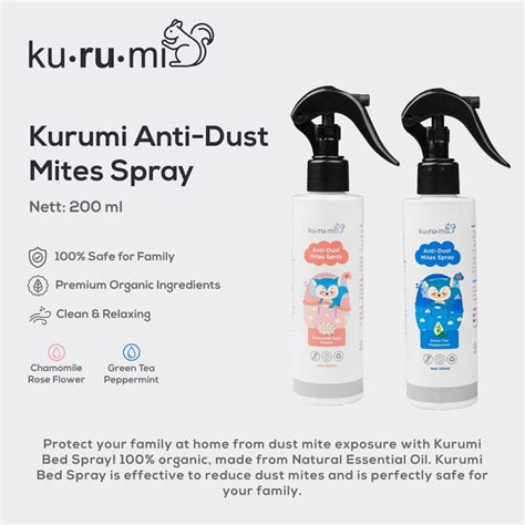 Jual Kurumi Anti Dust Mites Spray 200ml Shopee Indonesia