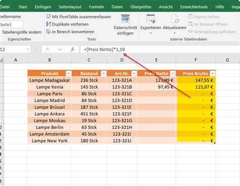 So Erstellen Sie Eine Dynamische Tabelle In Excel Mit Vielen Funktionen