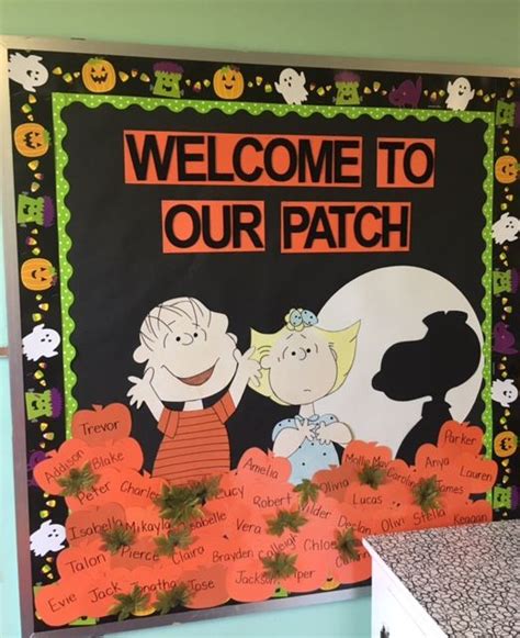 Halloween Preschool Bulletin Board Great Pumpkin Charlie Brown