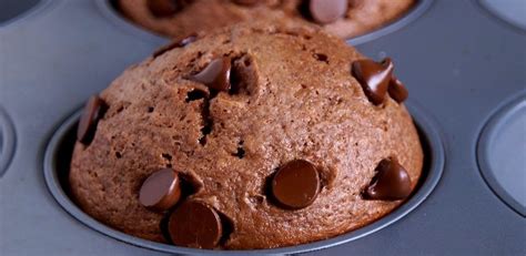 Sugar, milk, cornflour, baking powder, sugar. Double Chocolate Banana Muffins | Chocolate banana muffins ...