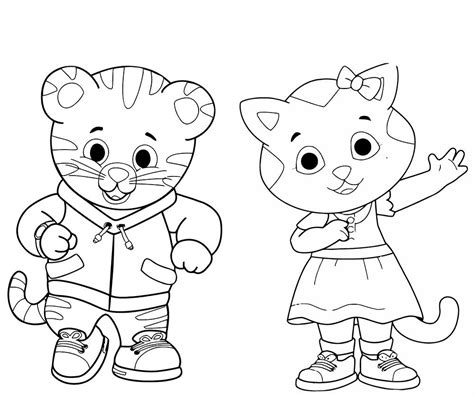 Coloring Ideas Daniel Tiger Coloring Pages Free