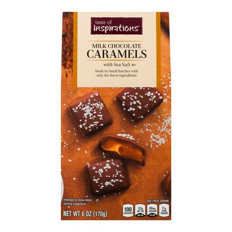 Save On Taste Of Inspirations Milk Chocolate Caramels With Sea Salt