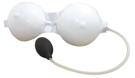 Inflatable Boobs W Pump Instant Boobie Bra Funny Adult Boobie Gag Joke T Ebay