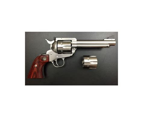 Ruger Blackhawk Flattop Stainlesswood 357mag9mm 55 Inch 6rnd