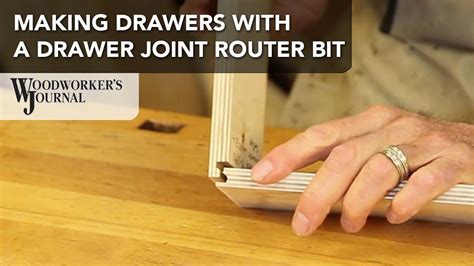 Upper cabinets may require more support, such as l brackets (than can be covered up by a backsplash), if you plan to put heavy items such as dishes in the cabinet. Make a Drawer Box Using a Drawer Joint Router Bit | Woodworking Tip - YouTube THIS IS THE ONE ...