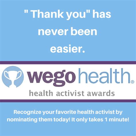 Nominations For Wego Health Activist Awards Now Open Fashionably Ill