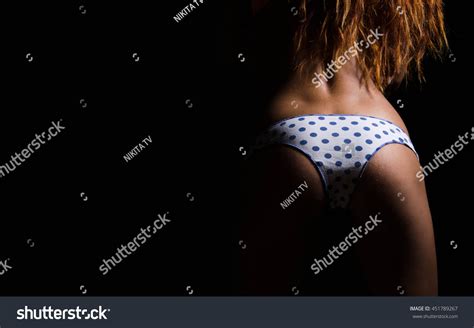 Closeup Elastic Womans Ass Lace Panties Stock Photo Shutterstock