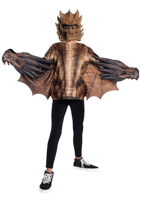 Kids Godzilla King Of The Monsters Deluxe King Ghidorah Costume