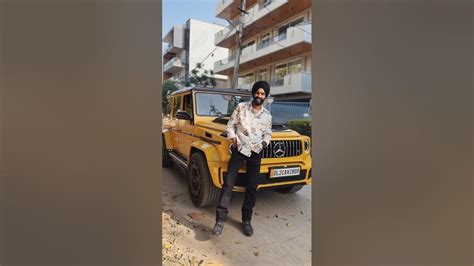 Jatt prabhjot new car modification golden colour #g63amg g wagon g63