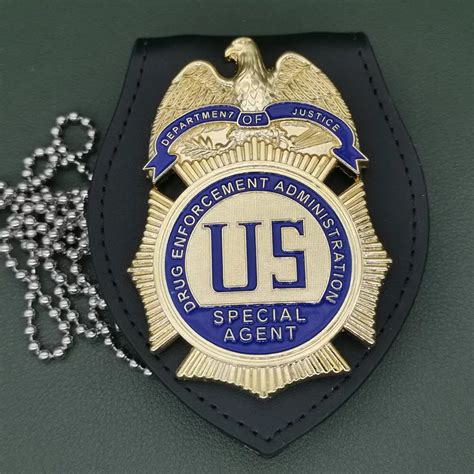 U S Dea Drug Enforcement Administration Special Agent Metal Badge 1 1 Cosplay Detective Movie