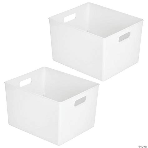 Mdesign Plastic Stackable Bin Storage Organizer Basket Container 2