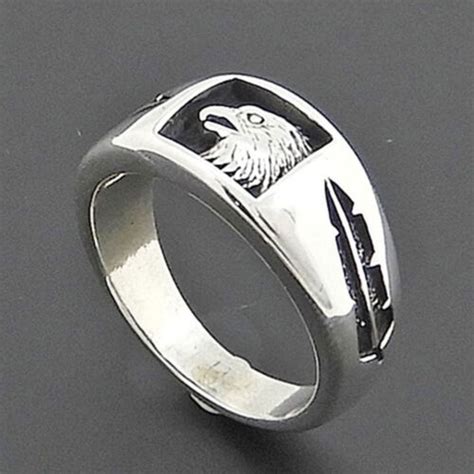 Indianerschmuck Navajo Ring Adler Silber Ebay