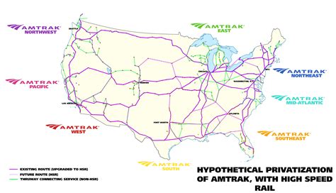 If Amtrak Was Privatized R Imaginarymaps