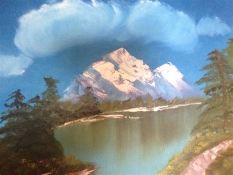 First Bob Ross Painting I Ever Did Bob Ross Paintings Nature