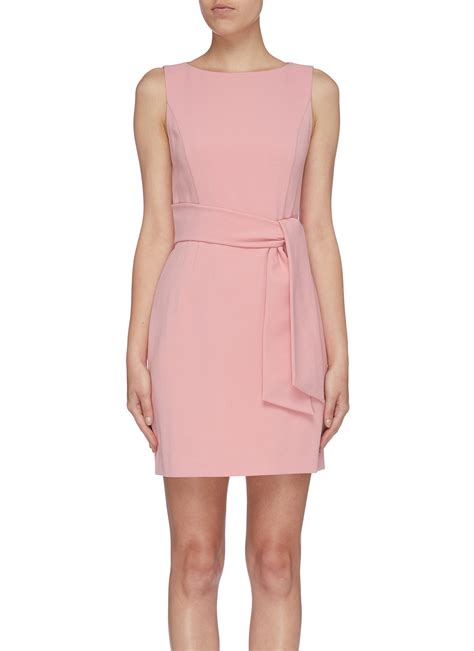 Virgil Belted Sleeveless Dress By Alice Olivia Coshio Online Shop