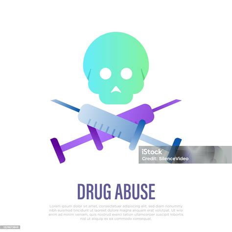 Penyalahgunaan Narkoba Ikon Gradien Datar Katakan Tidak Pada Obat