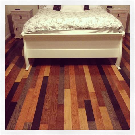 My Awesome Multi Colored Hardwood Floor Loving How It Turned Out Types Of Wood Flooring Diy