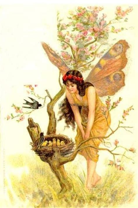 Vintage Fairy Digital Download Printable Art Image Spring Etsy