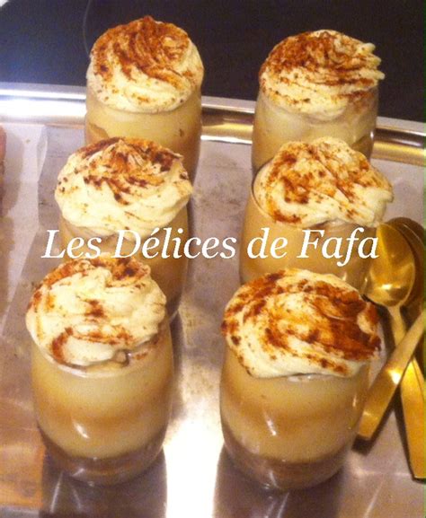 Verrines banane caramel Les délices de Fafa