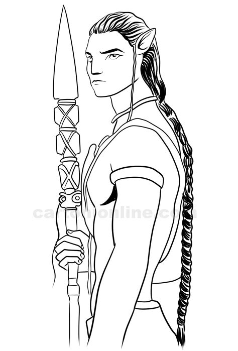 Avatar Jake Sully Coloring Pages Sketch Coloring Page
