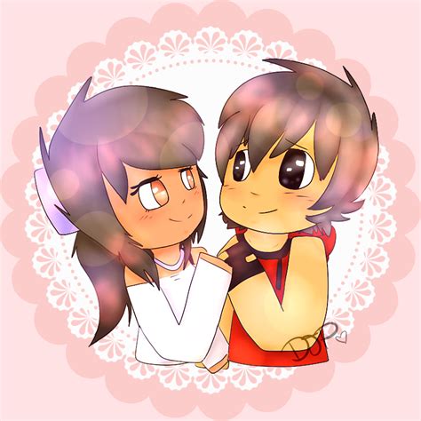 Aphmau And Aaron By Dirl On Deviantart