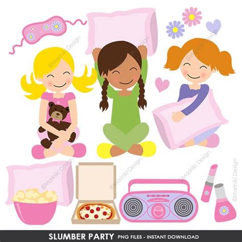 girls slumber party clipart 10 free cliparts download images on clipground 2023