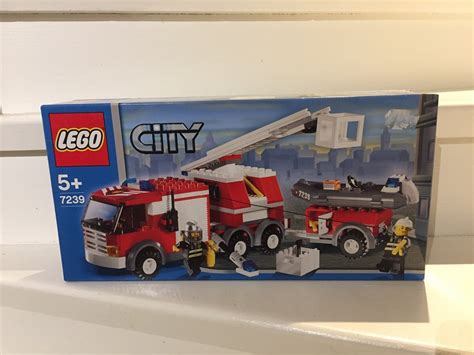 Lego City 7239 Brandbil Med Räddningsbåt Nytt 393573888 ᐈ Köp På