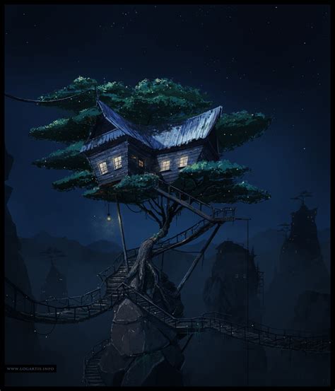 Treehouse By Logartis On Deviantart